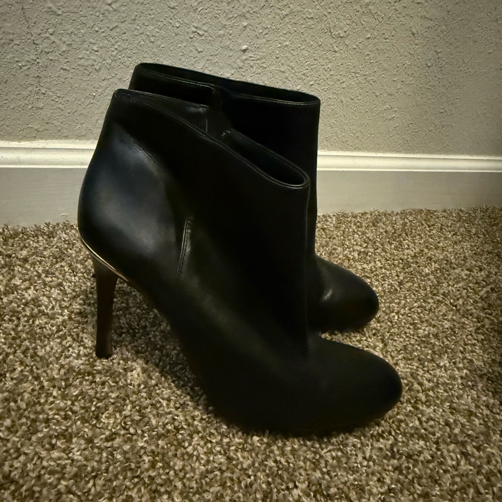 Coach Elegant Black Ankle Boots